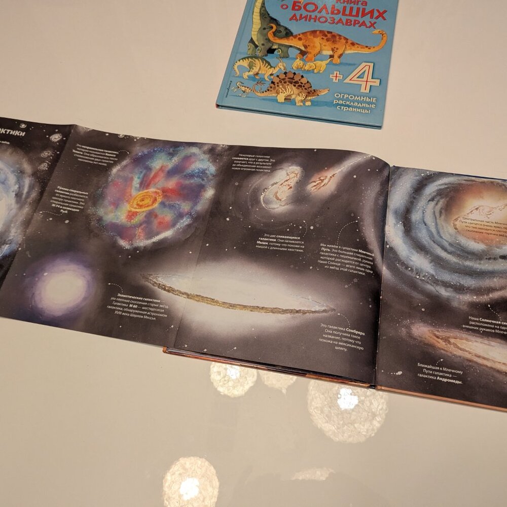 Большая Книга О Динозаврах И О Космосе С Раскладными Страницами In Russian - Picture 5 of 8